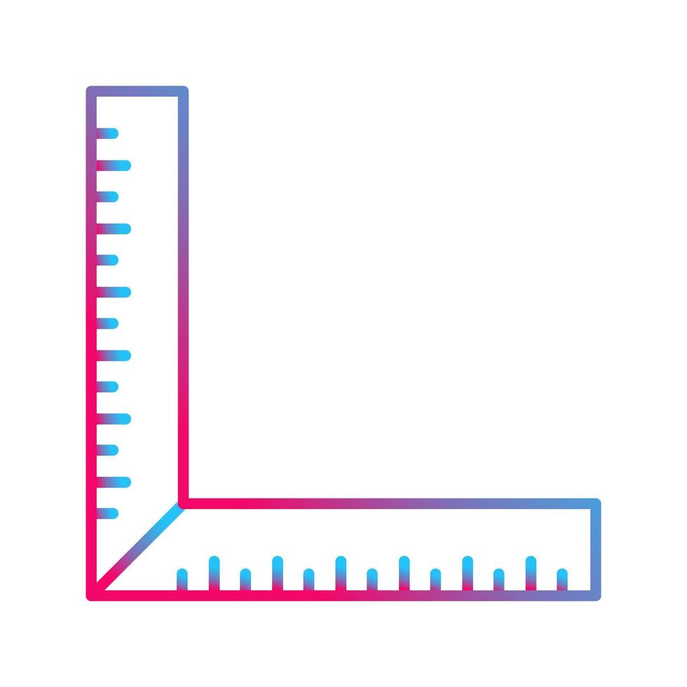 quadratisches Lineal-Vektorsymbol vektor