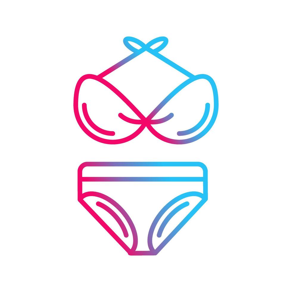 Bikini-Vektor-Symbol vektor