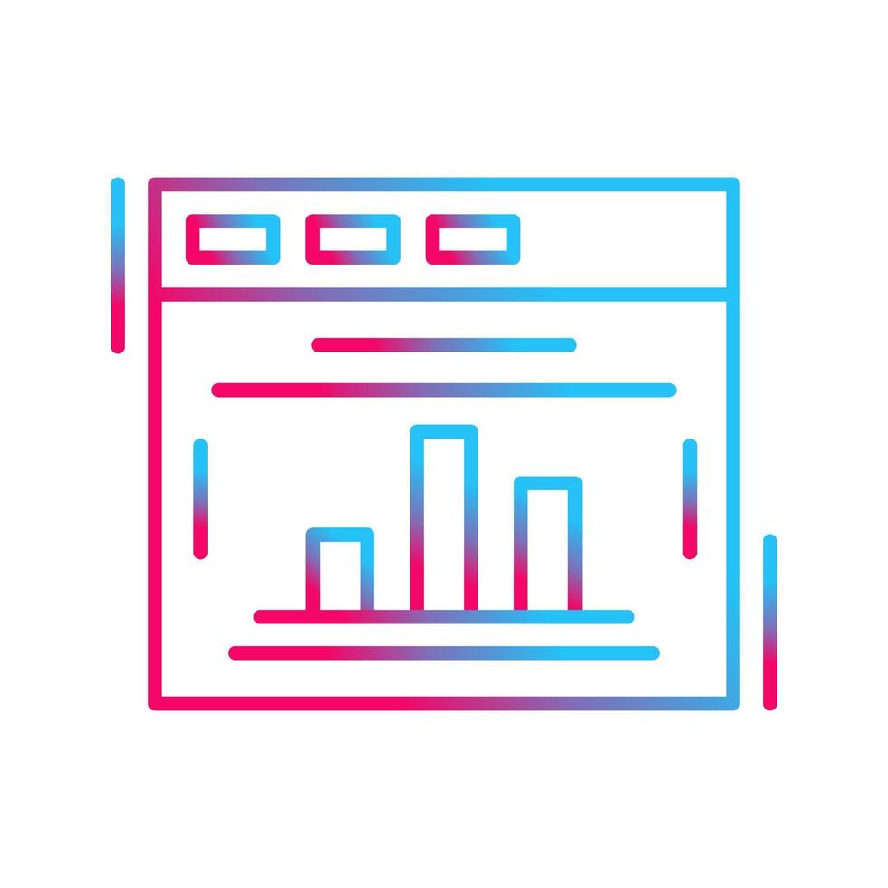 Statistik-Vektorsymbol vektor