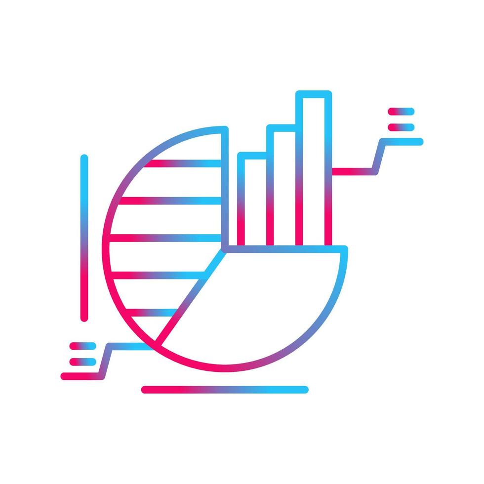 Kreisdiagramm-Vektorsymbol vektor