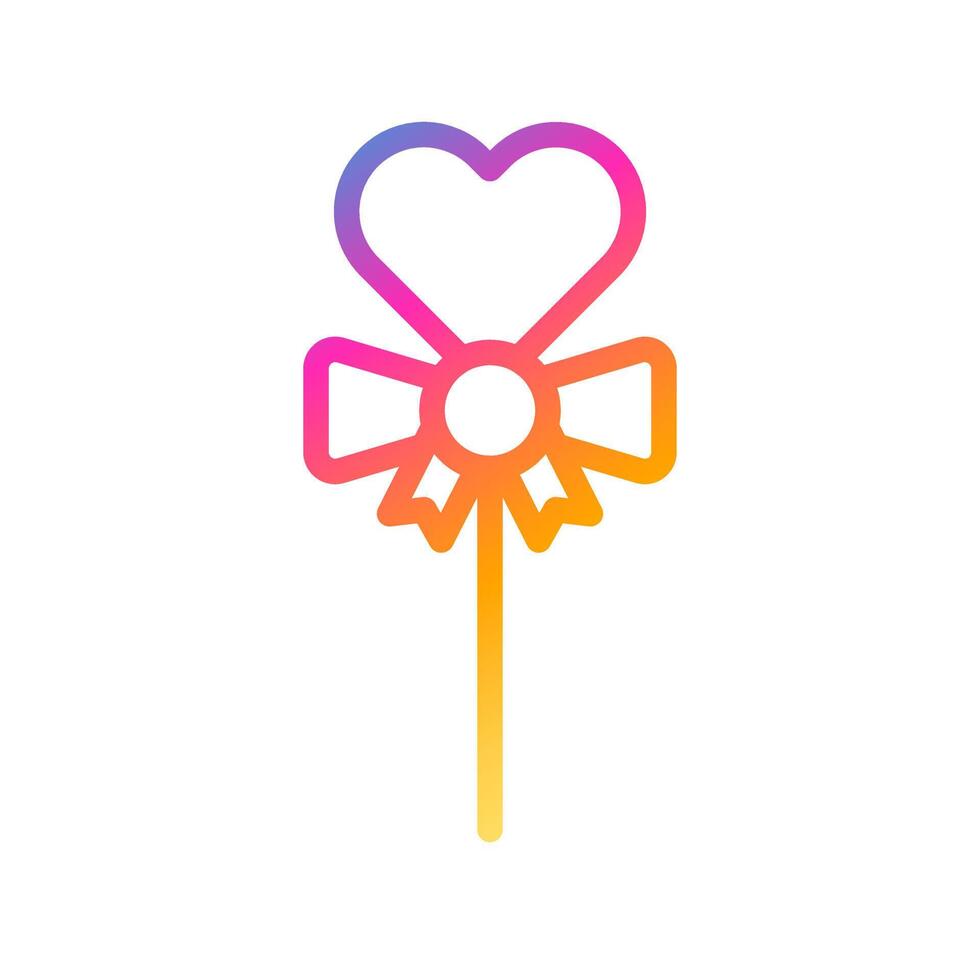 Candy Icon Gradient Style Valentine Illustration Vektorelement und Symbol perfekt. vektor