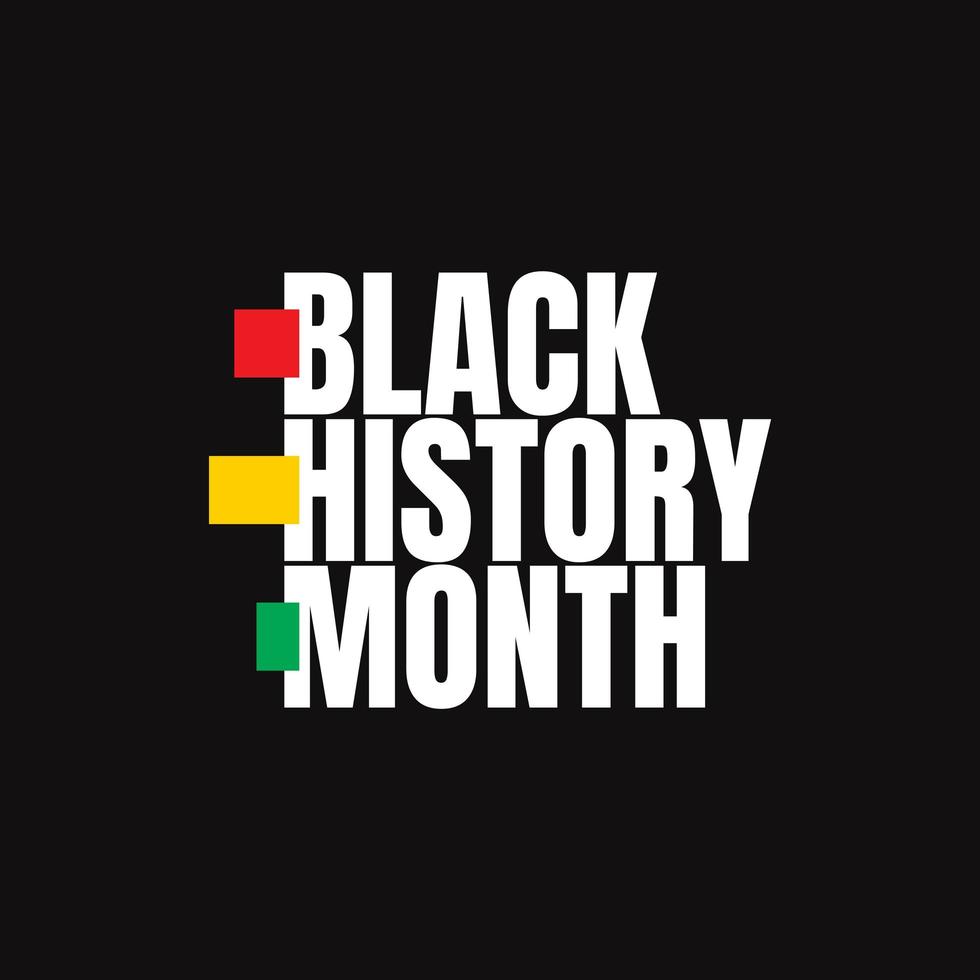 svart historia månad firande vektor mall design illustration