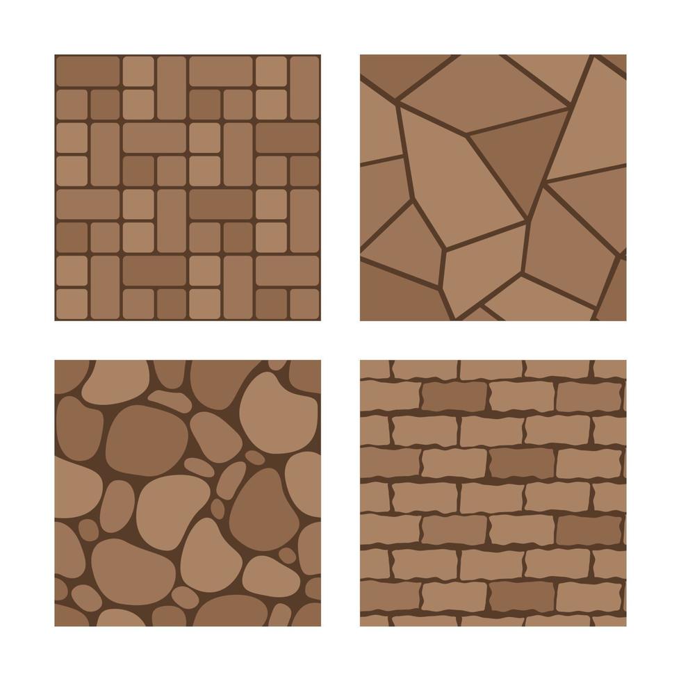 murad och småsten yta för vägg eller jord sömlös mönster vektor