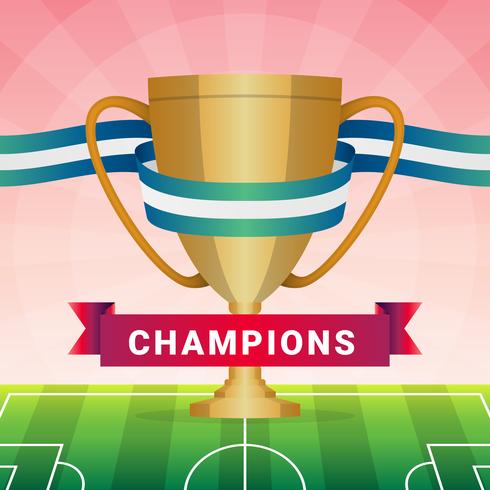 champions league trophy illustration vektor