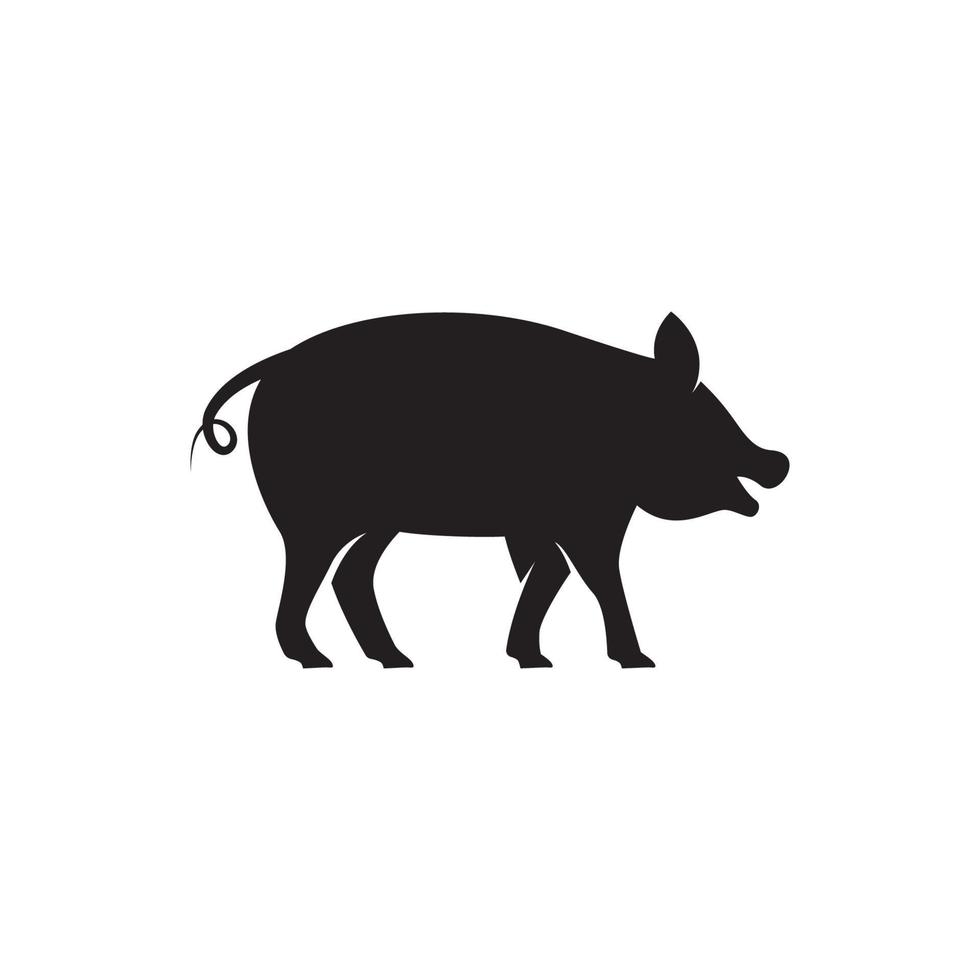 Schwein-Logo-Vorlagenvektor vektor