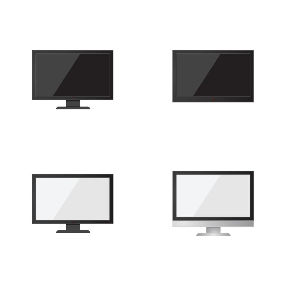 TV , lcd, led, övervaka ikon vektor illustration