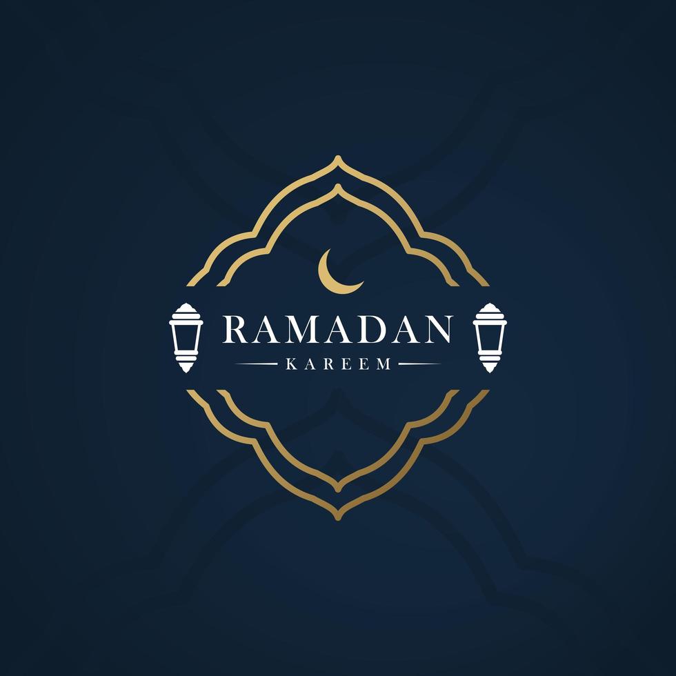 Ramadan Kareem Banner Vektor Vorlage Design Illustration