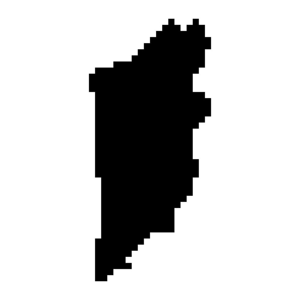 Pixelkarte von belize. Vektor-Illustration. vektor