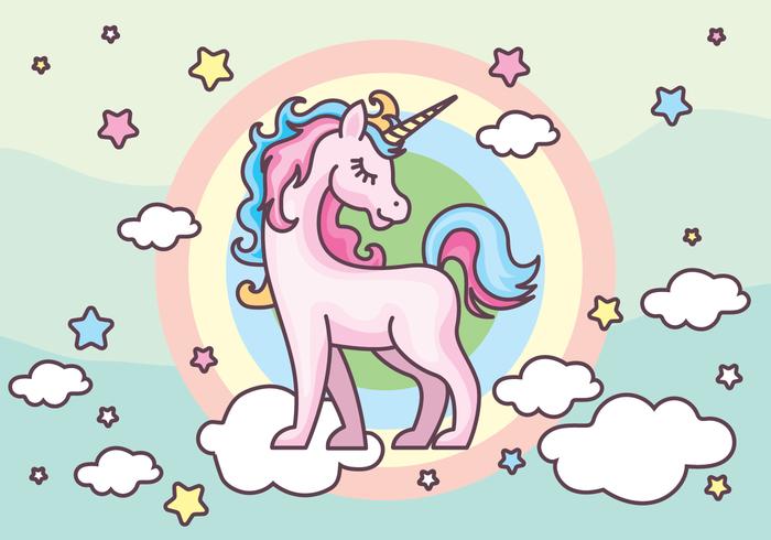 unicorn vektor illustration