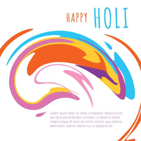 Glückliches Holi Festival vektor