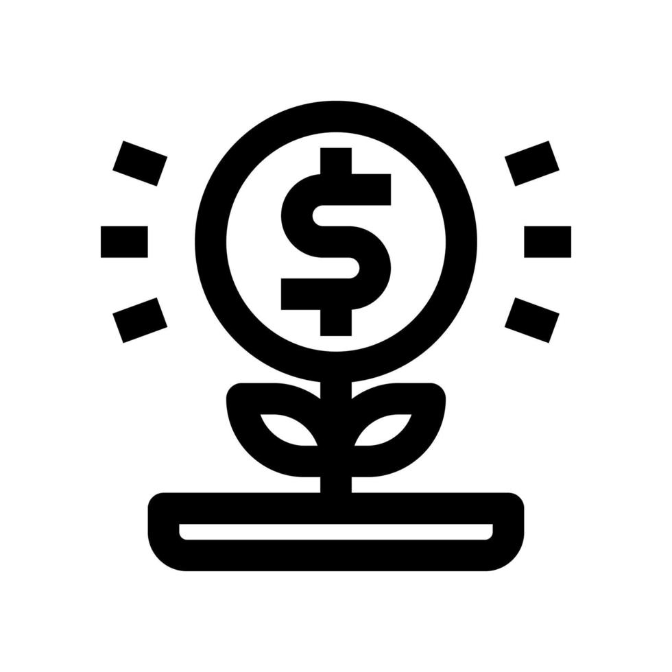 Investitionssymbol für Ihre Website, Ihr Handy, Ihre Präsentation und Ihr Logo-Design. vektor