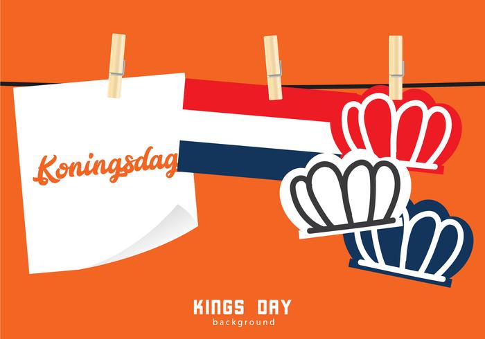 Hintergrund der Könige Day Netherland vektor