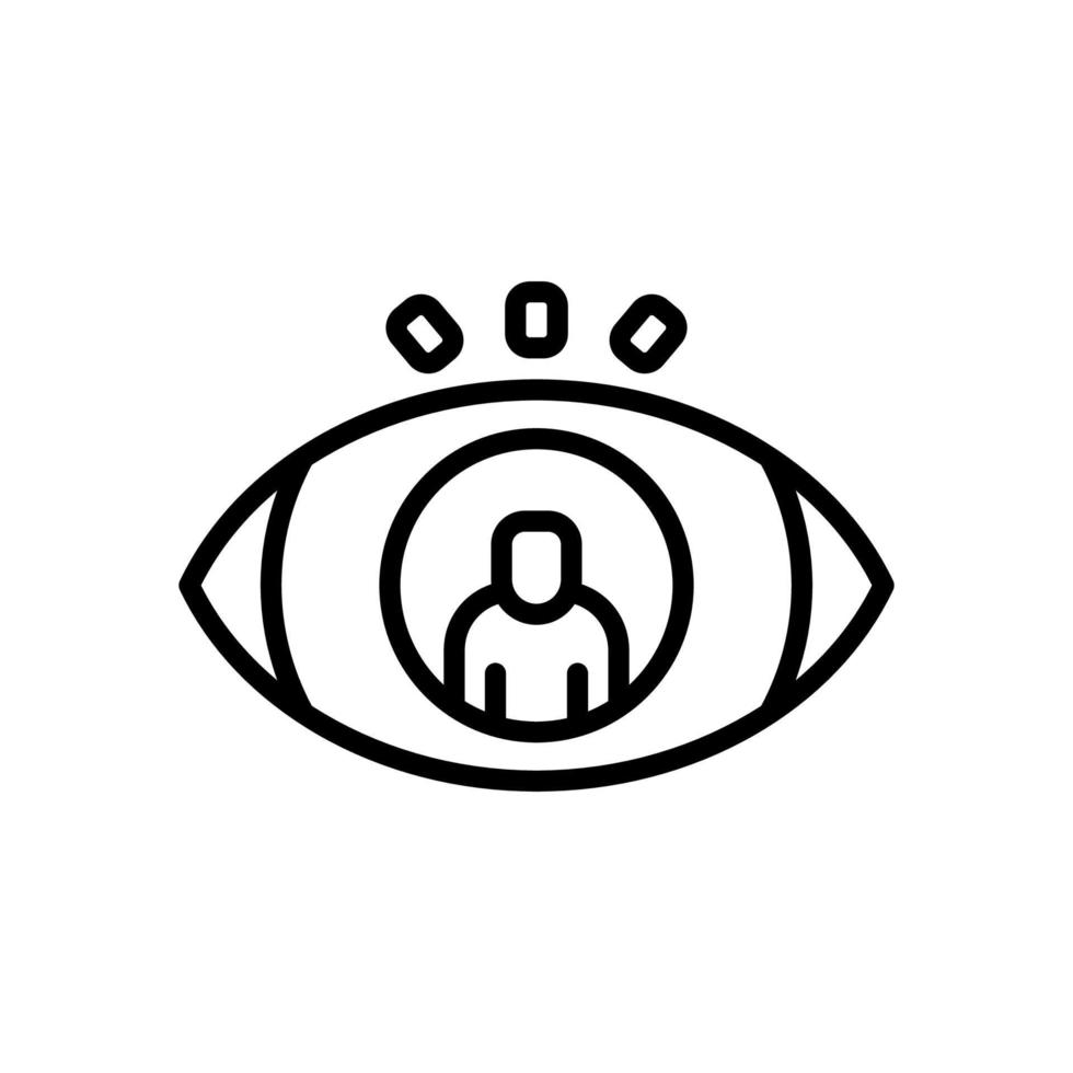 Vision-Symbol für Ihre Website, Ihr Handy, Ihre Präsentation und Ihr Logo-Design. vektor