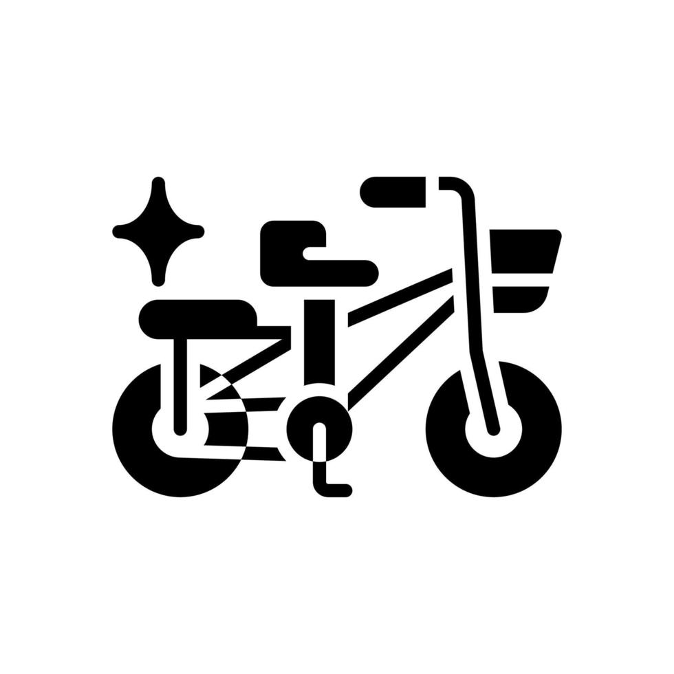 Fahrradsymbol für Ihre Website, Ihr Handy, Ihre Präsentation und Ihr Logo-Design. vektor