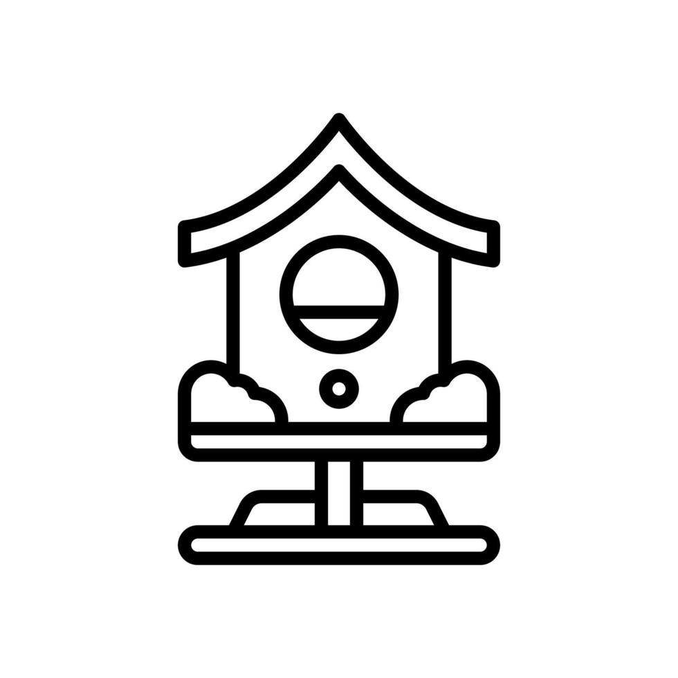 Vogelhaus-Symbol für Ihre Website, Ihr Handy, Ihre Präsentation und Ihr Logo-Design. vektor