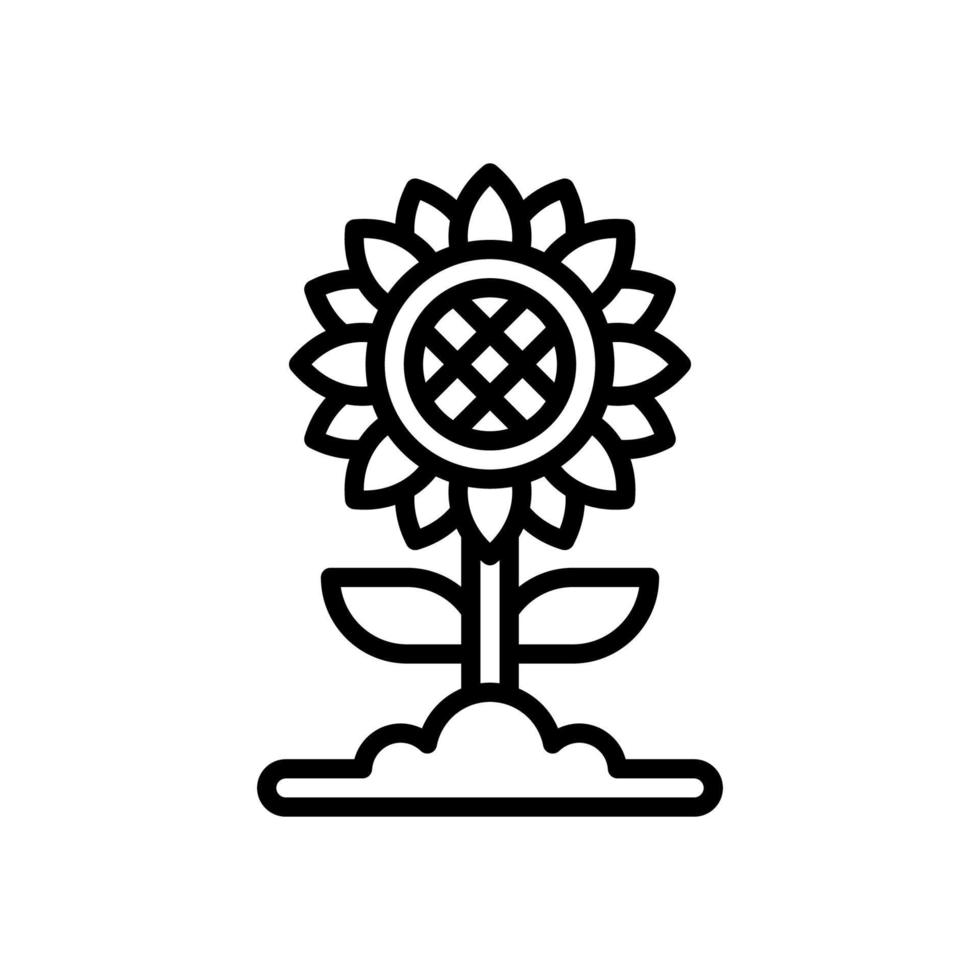 Sonnenblumensymbol für Ihre Website, Ihr Handy, Ihre Präsentation und Ihr Logo-Design. vektor