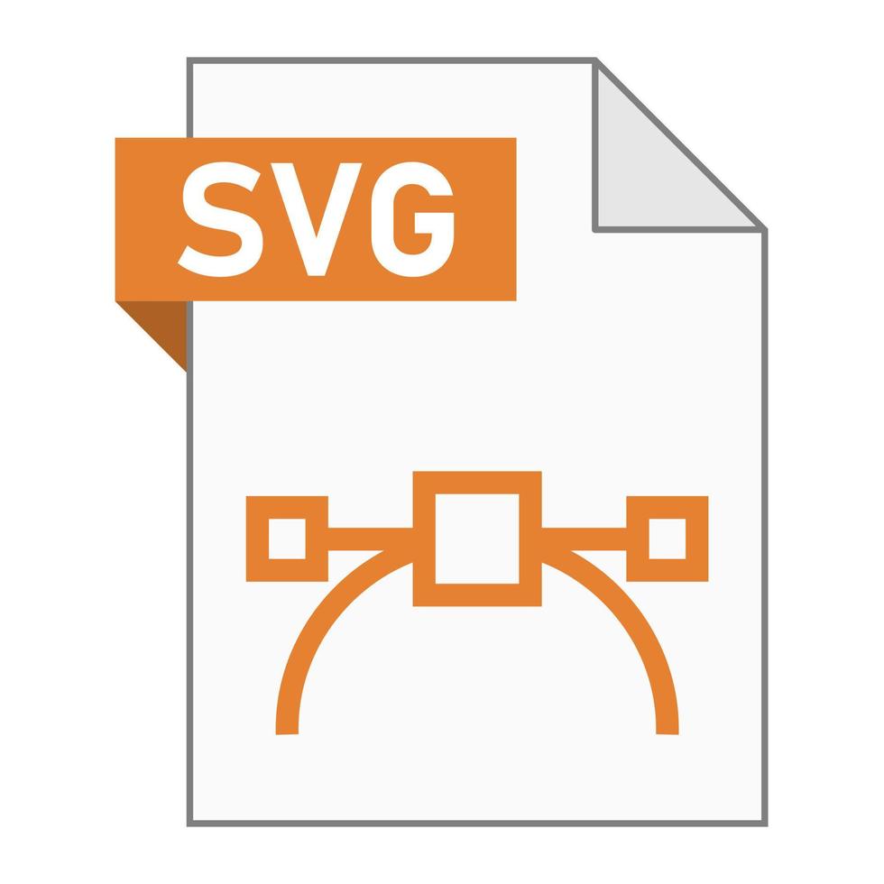 modernes flaches Design von SVG-Dateisymbol für das Web vektor