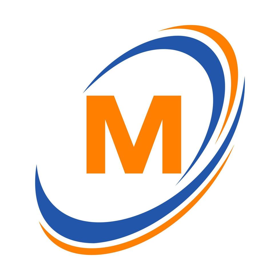 första brev m logotyp företag namn enkel och modern logotyp design för företag och företag identitet vektor