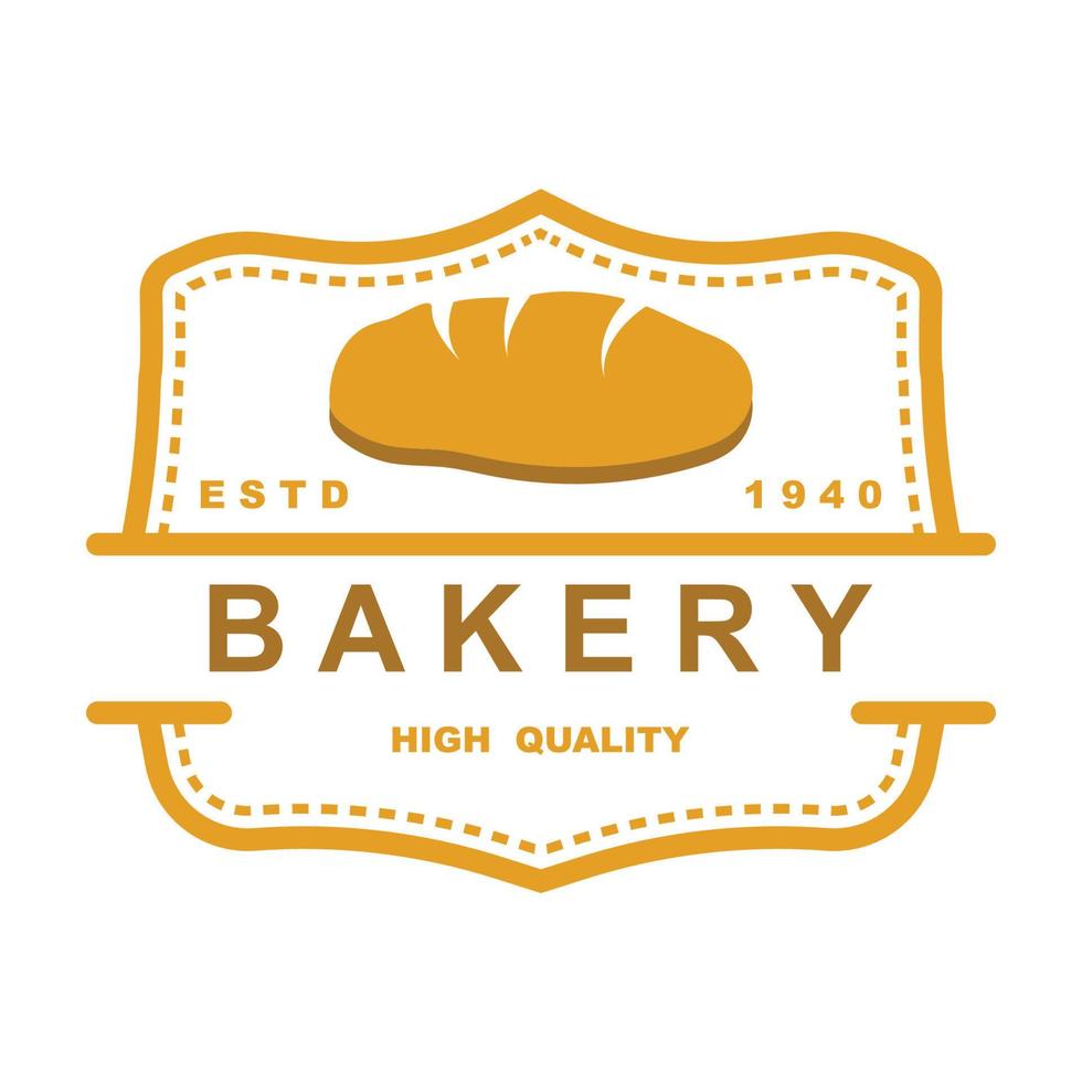 Bäckerei-Logo-Vorlage-Vektor-Illustration vektor