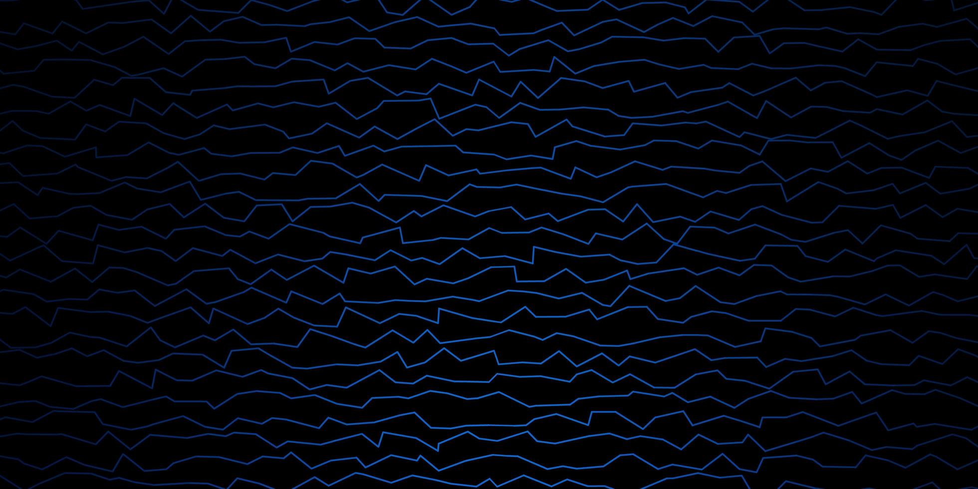 dunkelblaues Vektormuster mit Linien. vektor