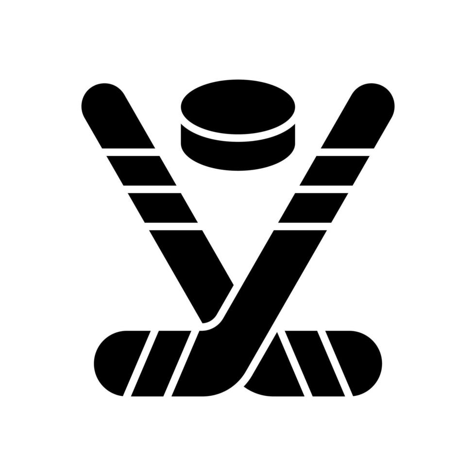 is hockey pinnar med puck vektor ikon design