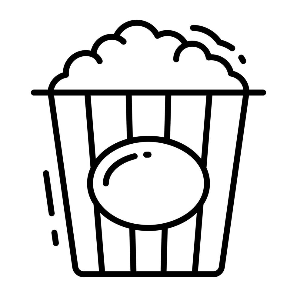 ein perfektes Design des Popcorn-Pack-Vektorsymbols vektor