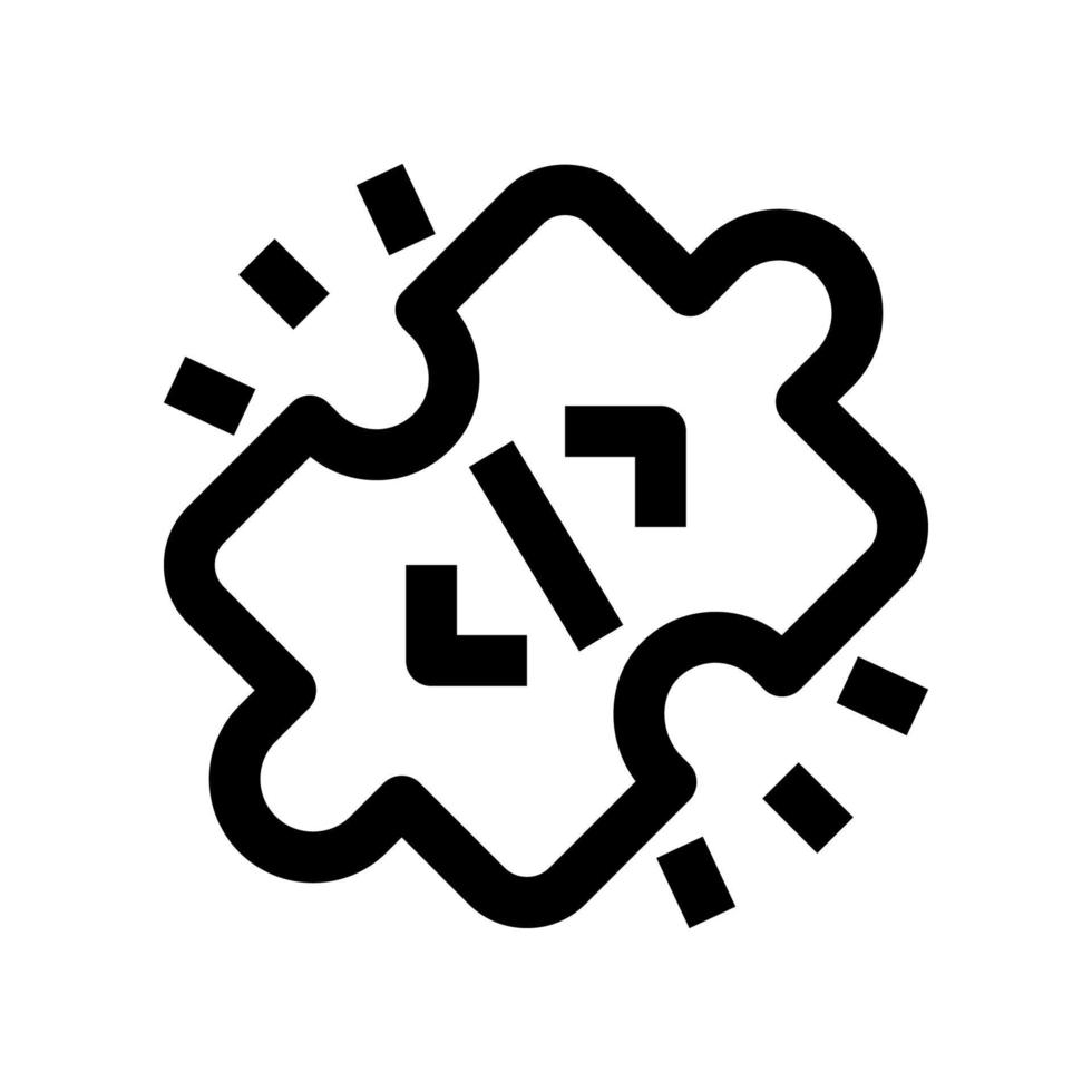 Puzzle-Symbol für Ihre Website, Ihr Handy, Ihre Präsentation und Ihr Logo-Design. vektor