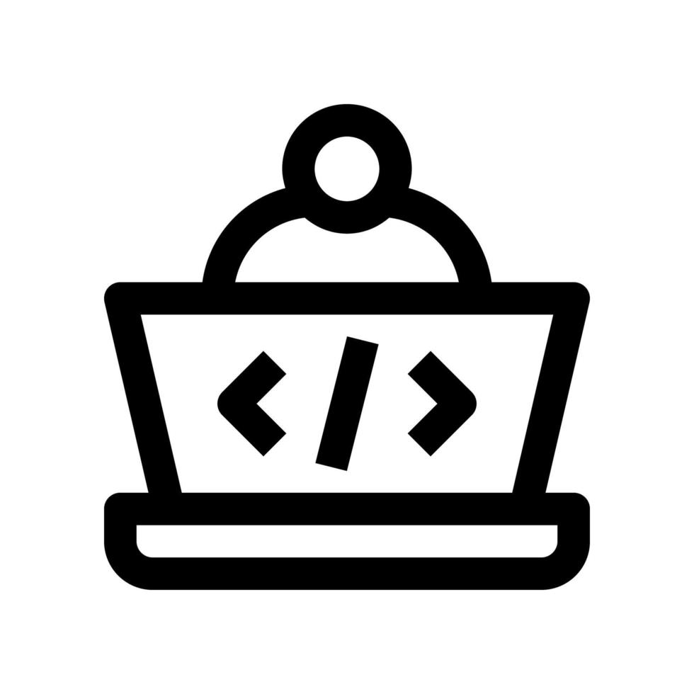programmering ikon för din hemsida, mobil, presentation, och logotyp design. vektor