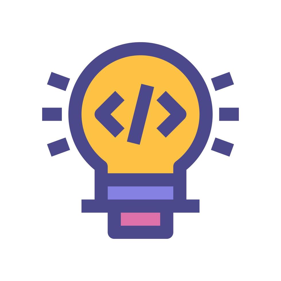 Glühbirnensymbol für Ihre Website, Ihr Handy, Ihre Präsentation und Ihr Logo-Design. vektor