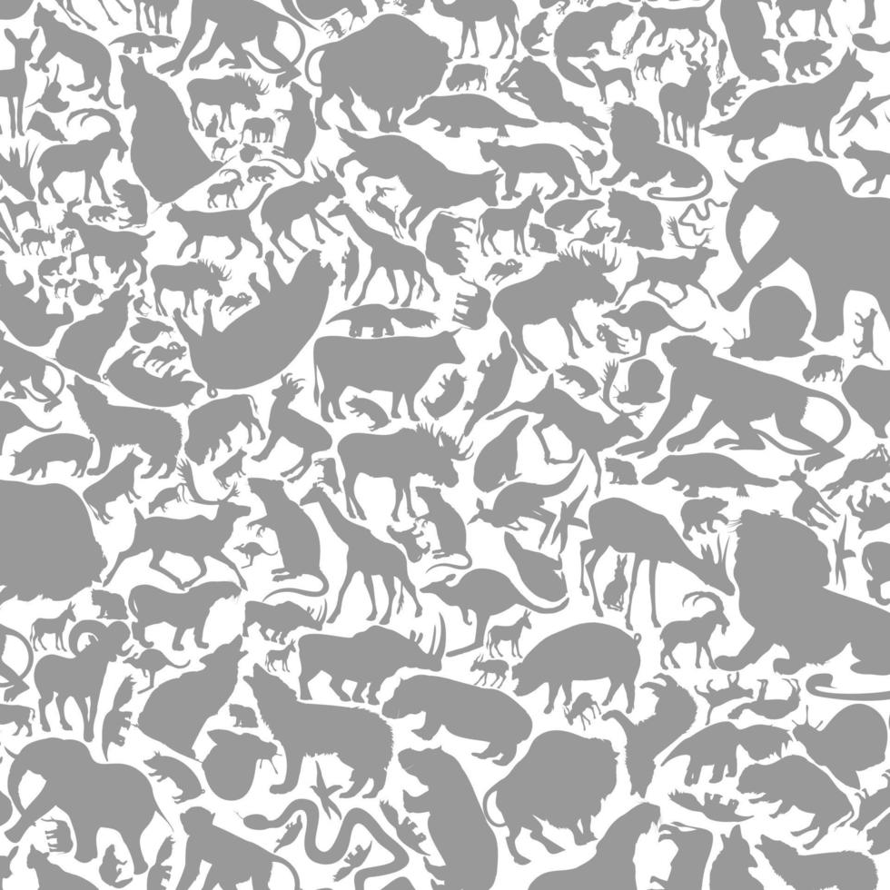 bakgrund tillverkad av djur. en vektor illustration