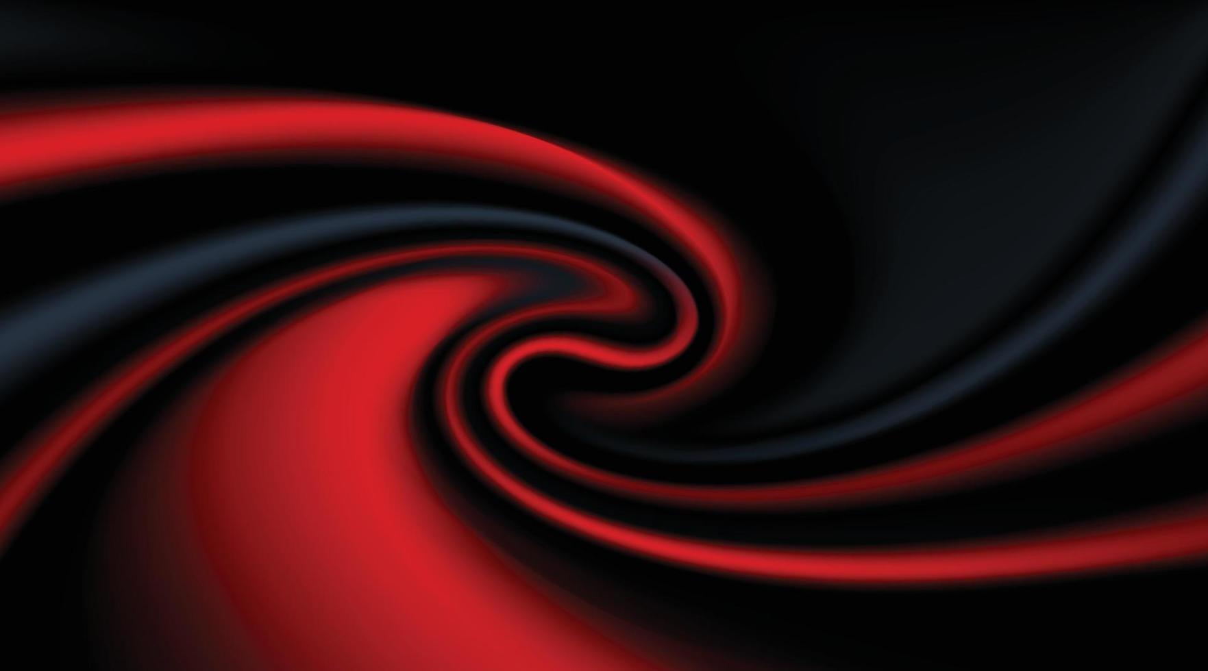 svart och röd abstrakt bakgrund kurva lager överlappningar illustration vektor
