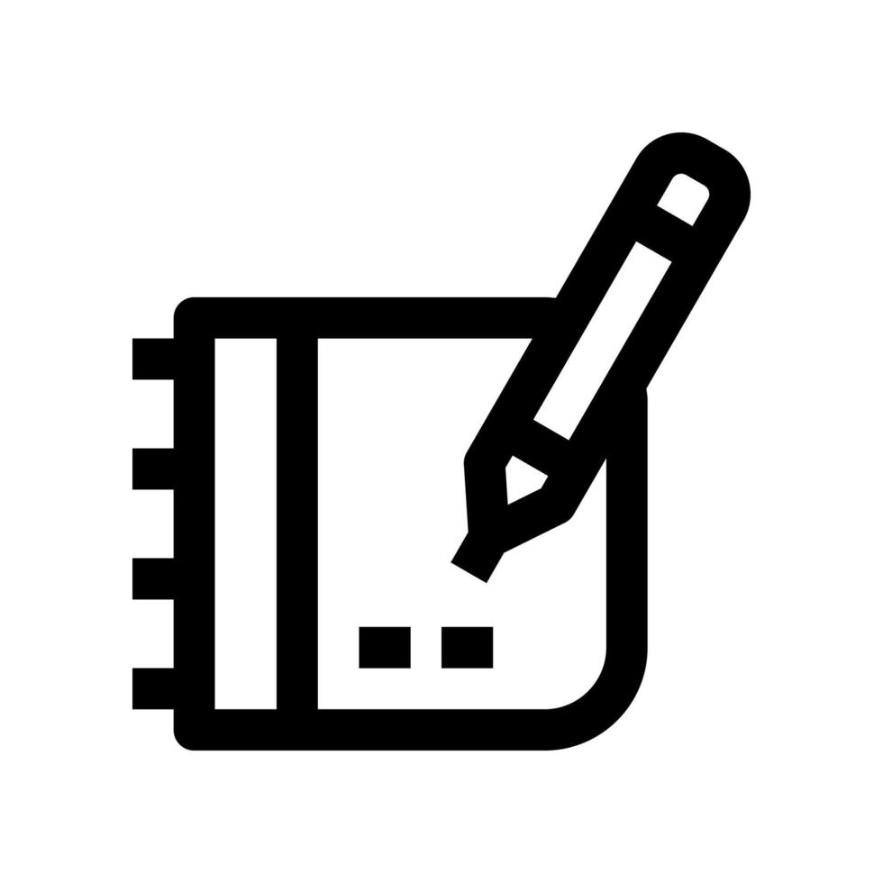 Sketchbook-Symbol für Ihre Website, Ihr Handy, Ihre Präsentation und Ihr Logo-Design. vektor
