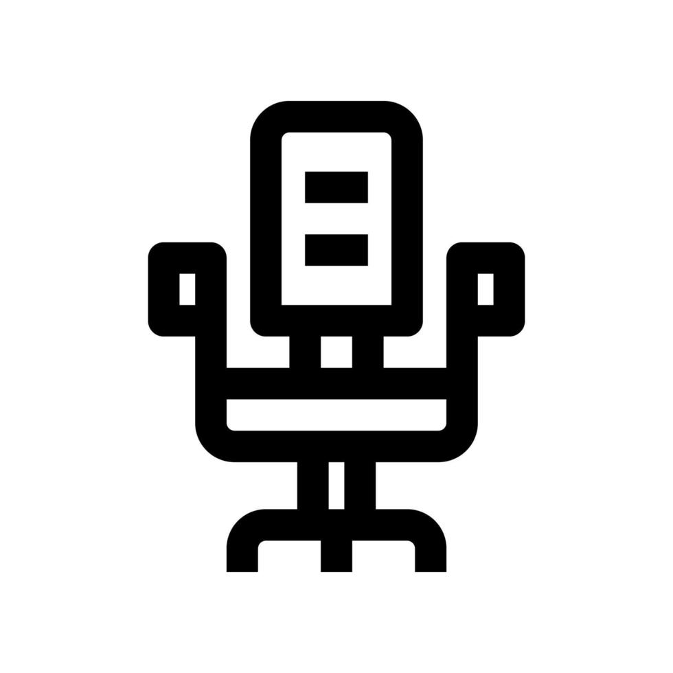 Bürostuhl-Symbol für Ihre Website, Ihr Handy, Ihre Präsentation und Ihr Logo-Design. vektor