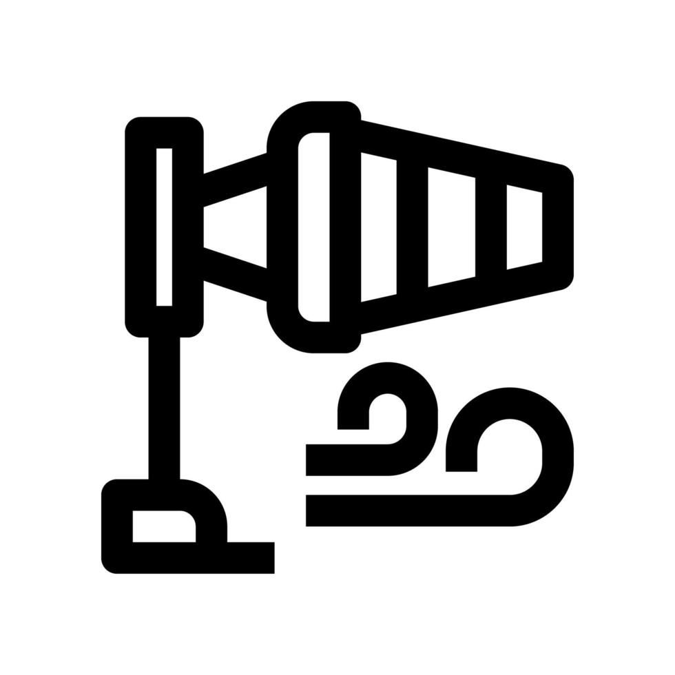 Windsack-Symbol für Ihre Website, Ihr Handy, Ihre Präsentation und Ihr Logo-Design. vektor