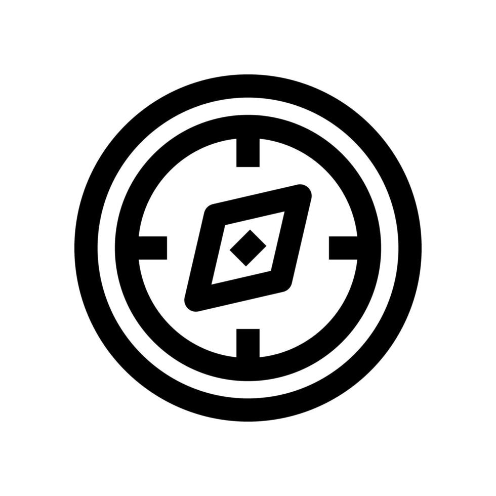 Kompasssymbol für Ihre Website, Ihr Handy, Ihre Präsentation und Ihr Logodesign. vektor