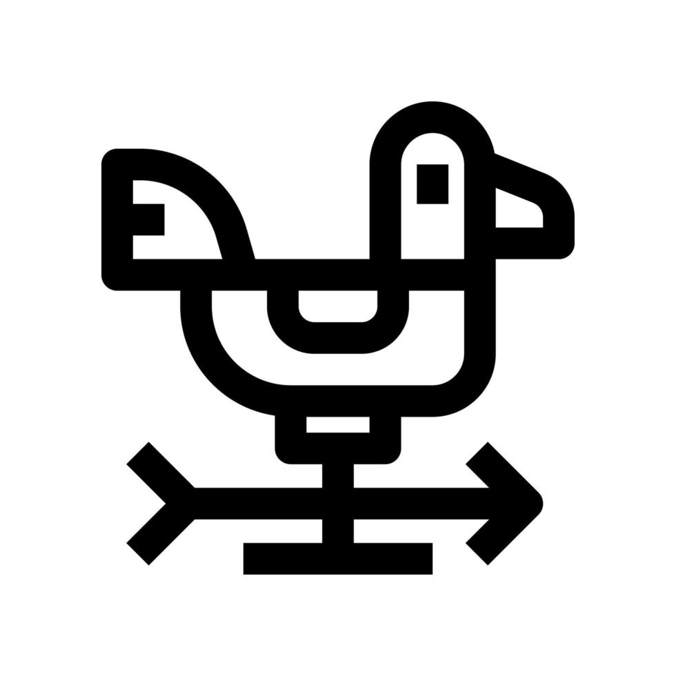 Wetterhahn-Symbol für Ihre Website, Ihr Handy, Ihre Präsentation und Ihr Logo-Design. vektor