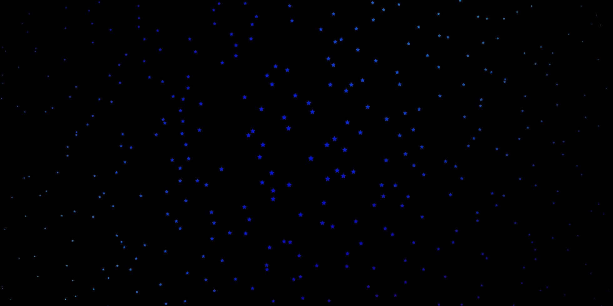 mörkblå, röd vektorbakgrund med färgglada stjärnor. vektor