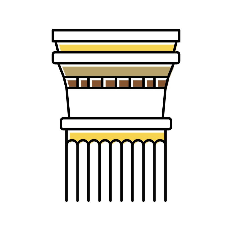 kolumn antikens Rom färg ikon vektor illustration