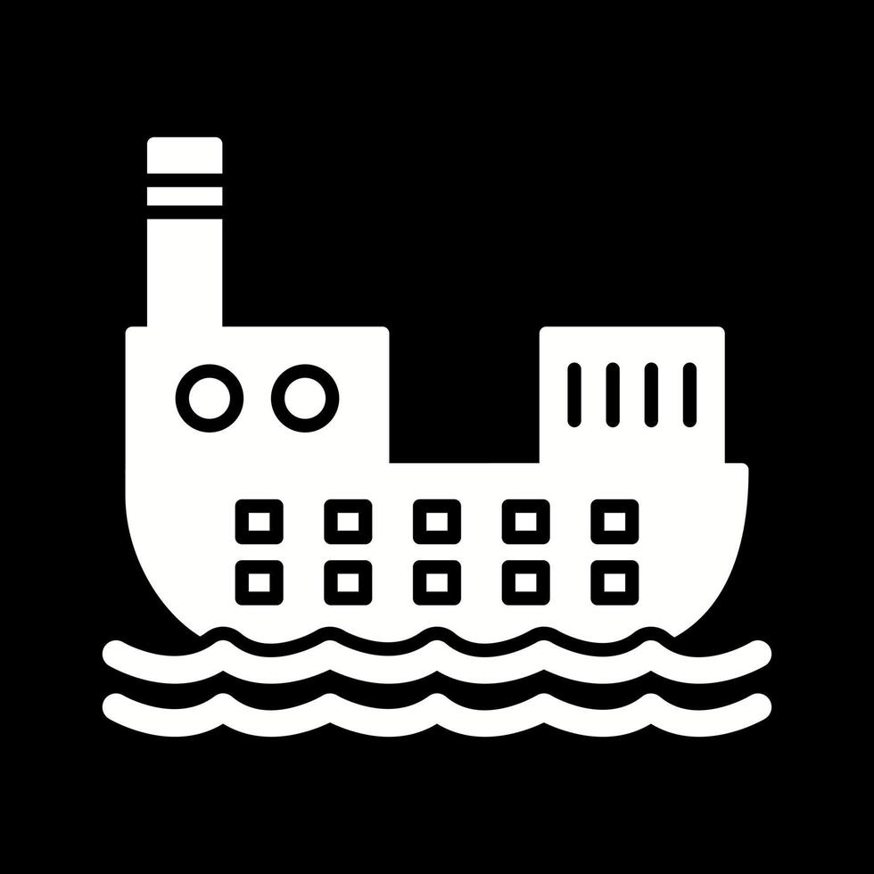 Frachtschiff-Vektorsymbol vektor