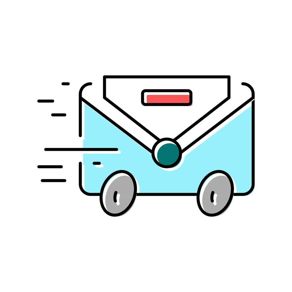 Express-Mail-Farbsymbol-Vektorillustration vektor