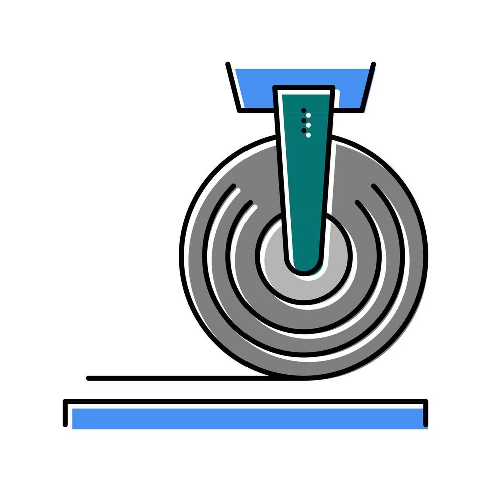 rolle mit schnur industrieller ausrüstung farbe symbol vektor illustration