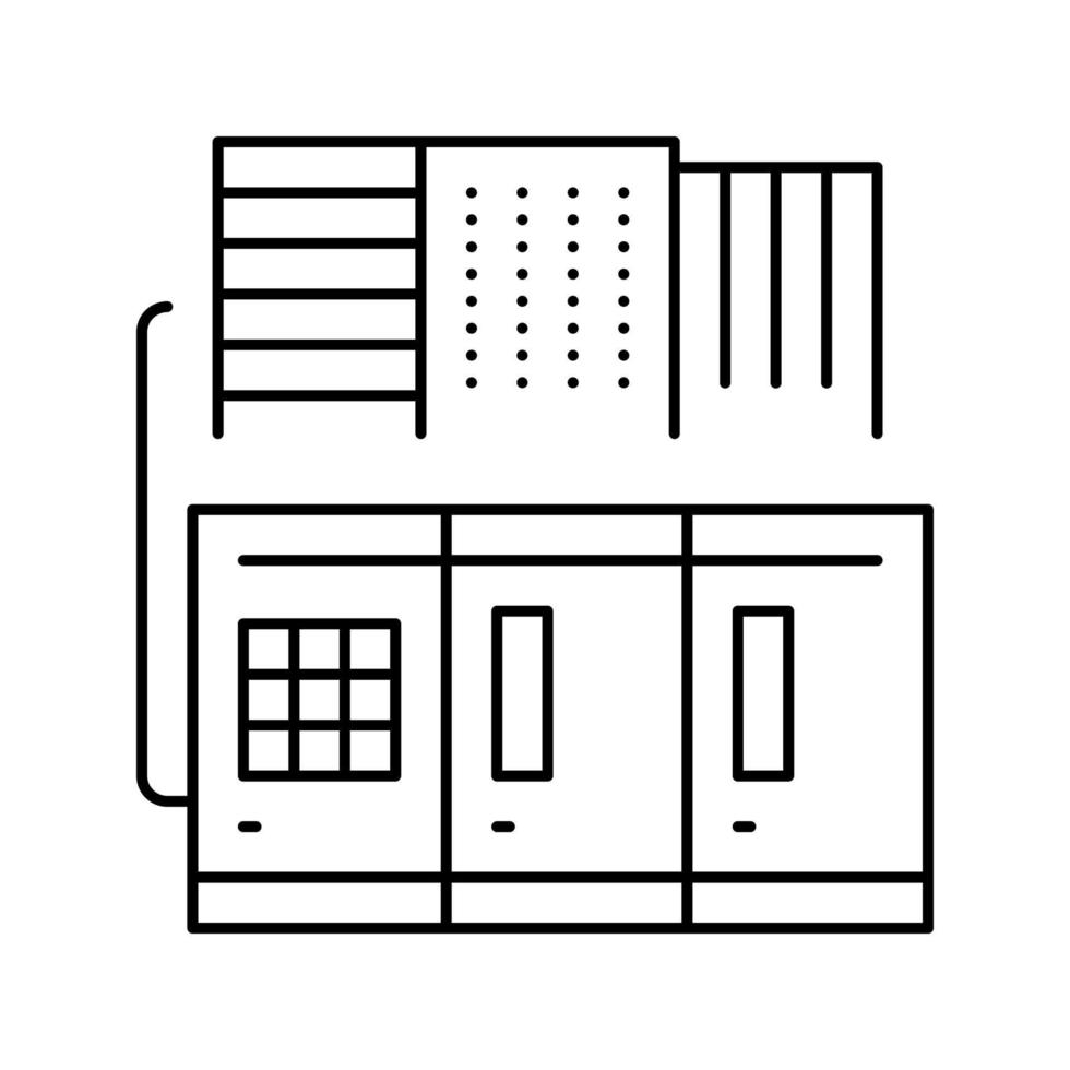 Liniensymbol Vektor il für gewerbliche oder industrielle Klimaanlagen