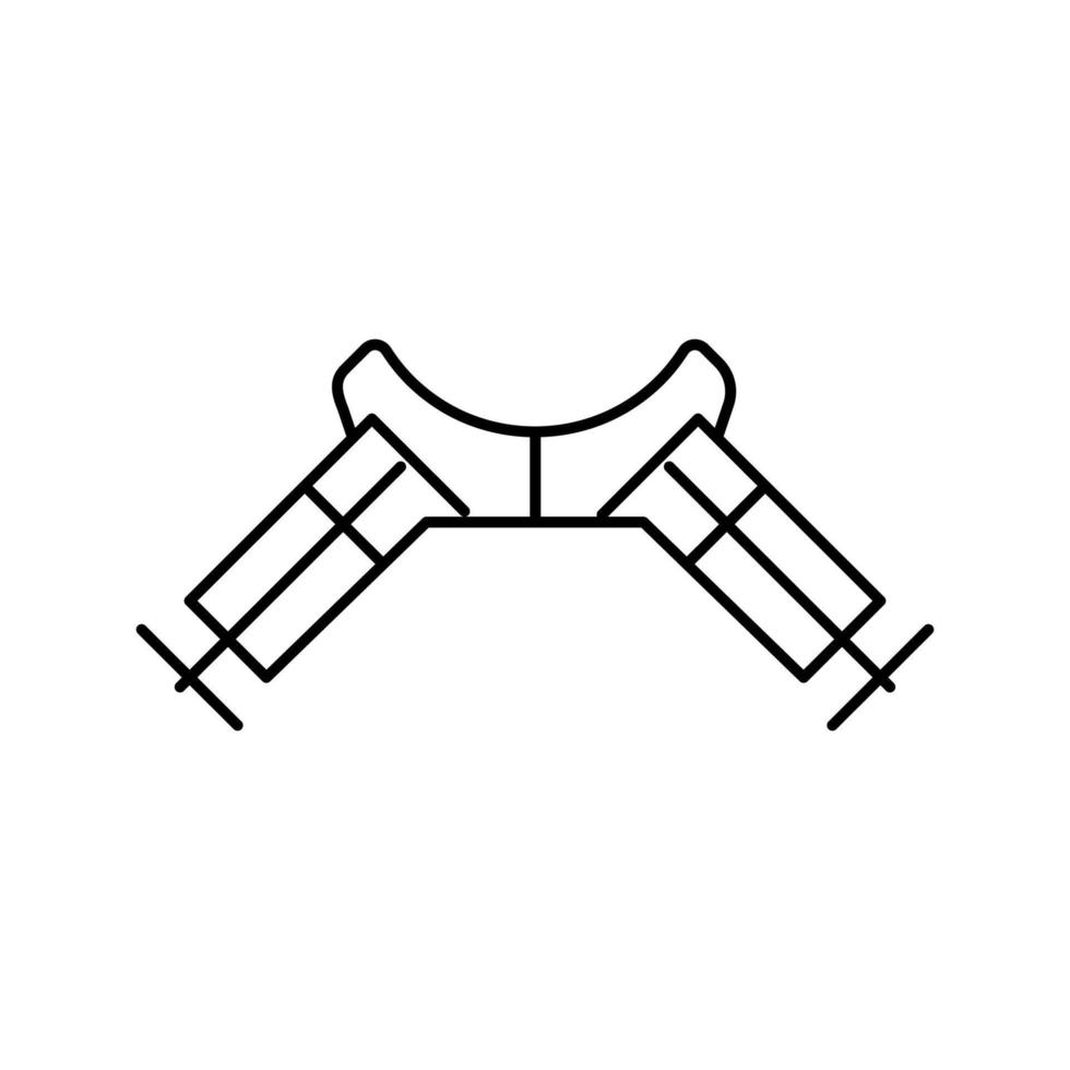 Eckklemme Symbol Leitung Vektor Illustration