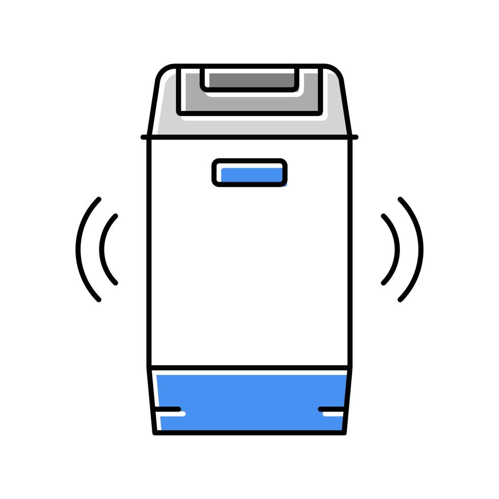 Farbsymbol-Vektorillustration für tragbare Waschmaschinen vektor