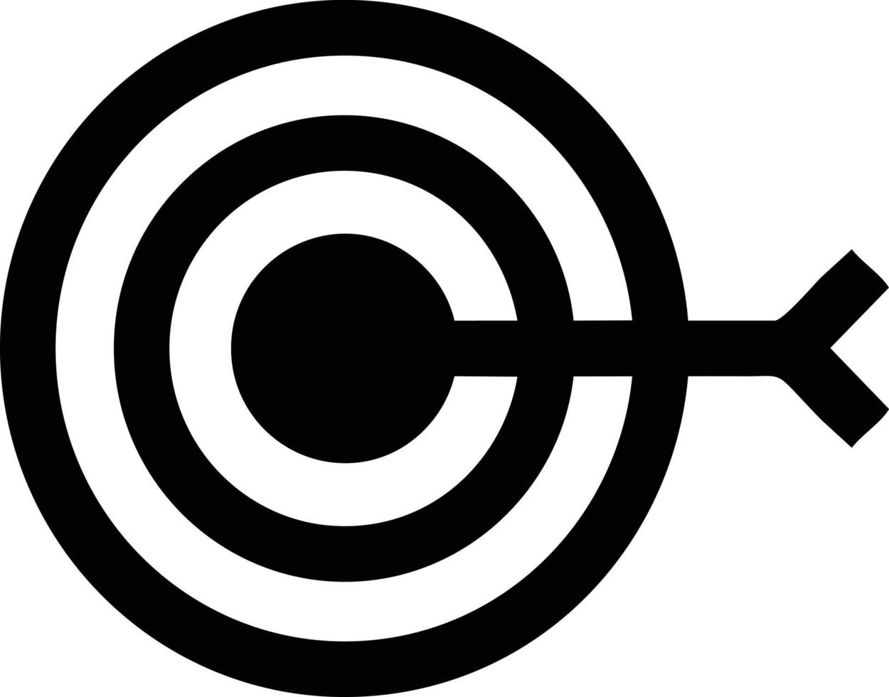 Ziel-Fokus-Symbol-Symbol-Vektorbild, Illustration des Erfolgsziel-Symbol-Konzepts. Folge 10 vektor