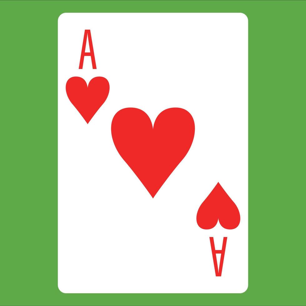 platt Färg ikon för poker kort. vektor