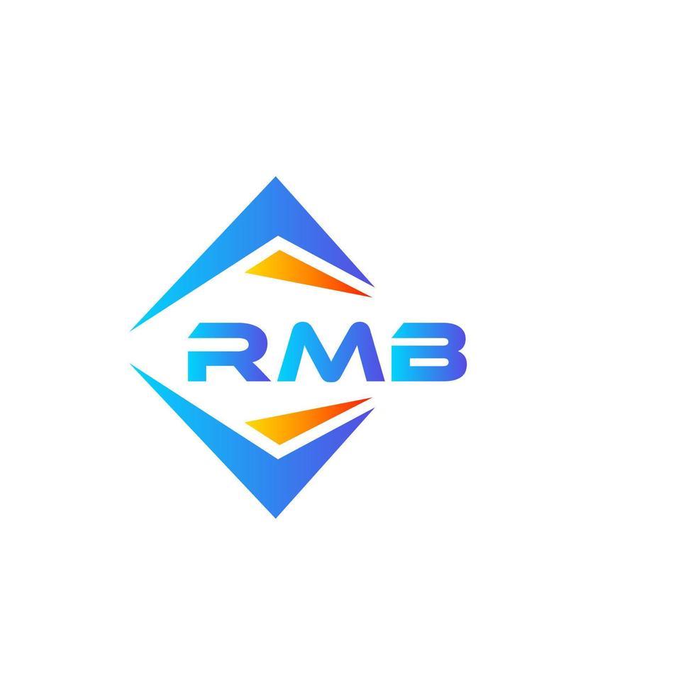 rmb abstrakt teknologi logotyp design på vit bakgrund. rmb kreativ initialer brev logotyp begrepp. vektor