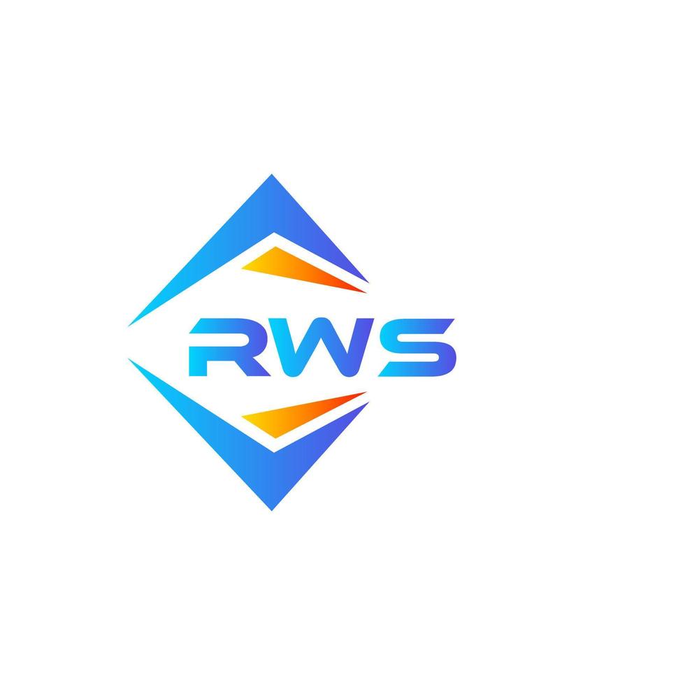 rws abstraktes Technologie-Logo-Design auf weißem Hintergrund. rws kreatives Initialen-Buchstaben-Logo-Konzept. vektor