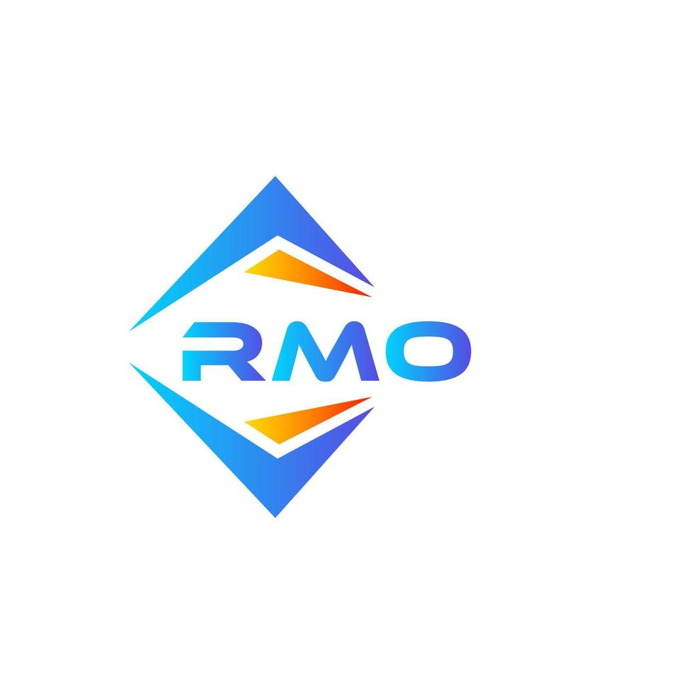 rmo abstrakt teknologi logotyp design på vit bakgrund. rmo kreativ initialer brev logotyp begrepp. vektor