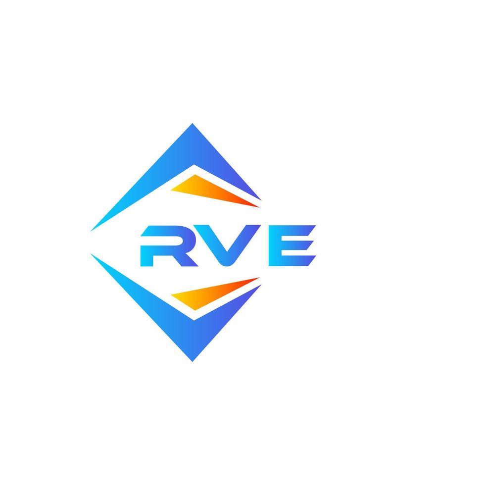 rve abstraktes Technologie-Logo-Design auf weißem Hintergrund. rve kreatives Initialen-Buchstaben-Logo-Konzept. vektor